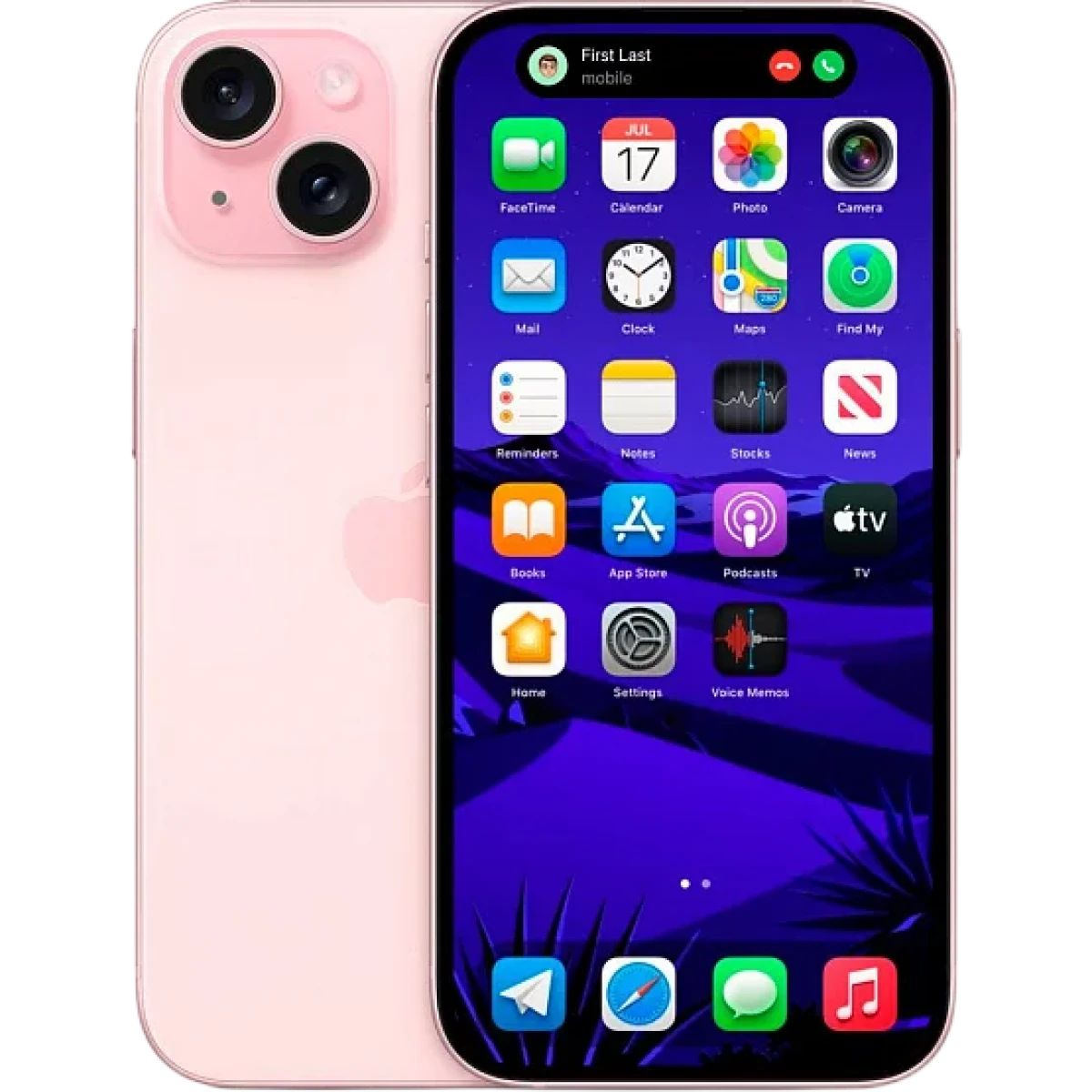 Apple iPhone 15 · Розовый · 128 Гб · e-SIM